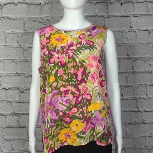 Koos of Course Sleeveless Floral Blouse, Women's Medium, NWT - Picture 1 of 8